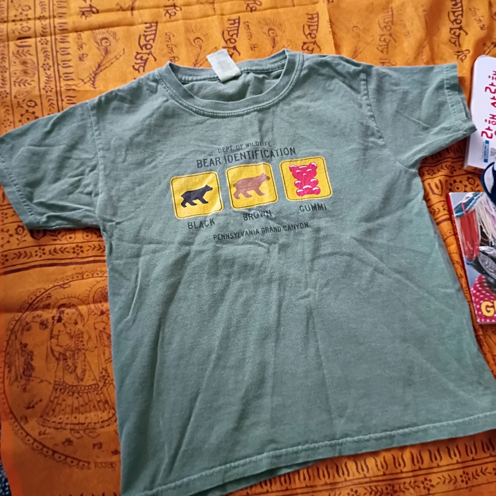 Green Bear Identification Kids T-Shirt